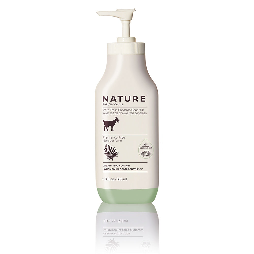 Nature Creamy Body Lotion – Fragrance Free - 11.8 oz