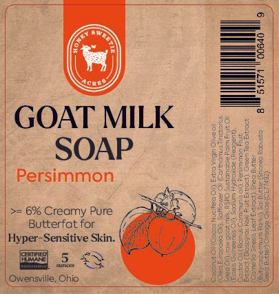 Persimmon Goat's Milk Soap