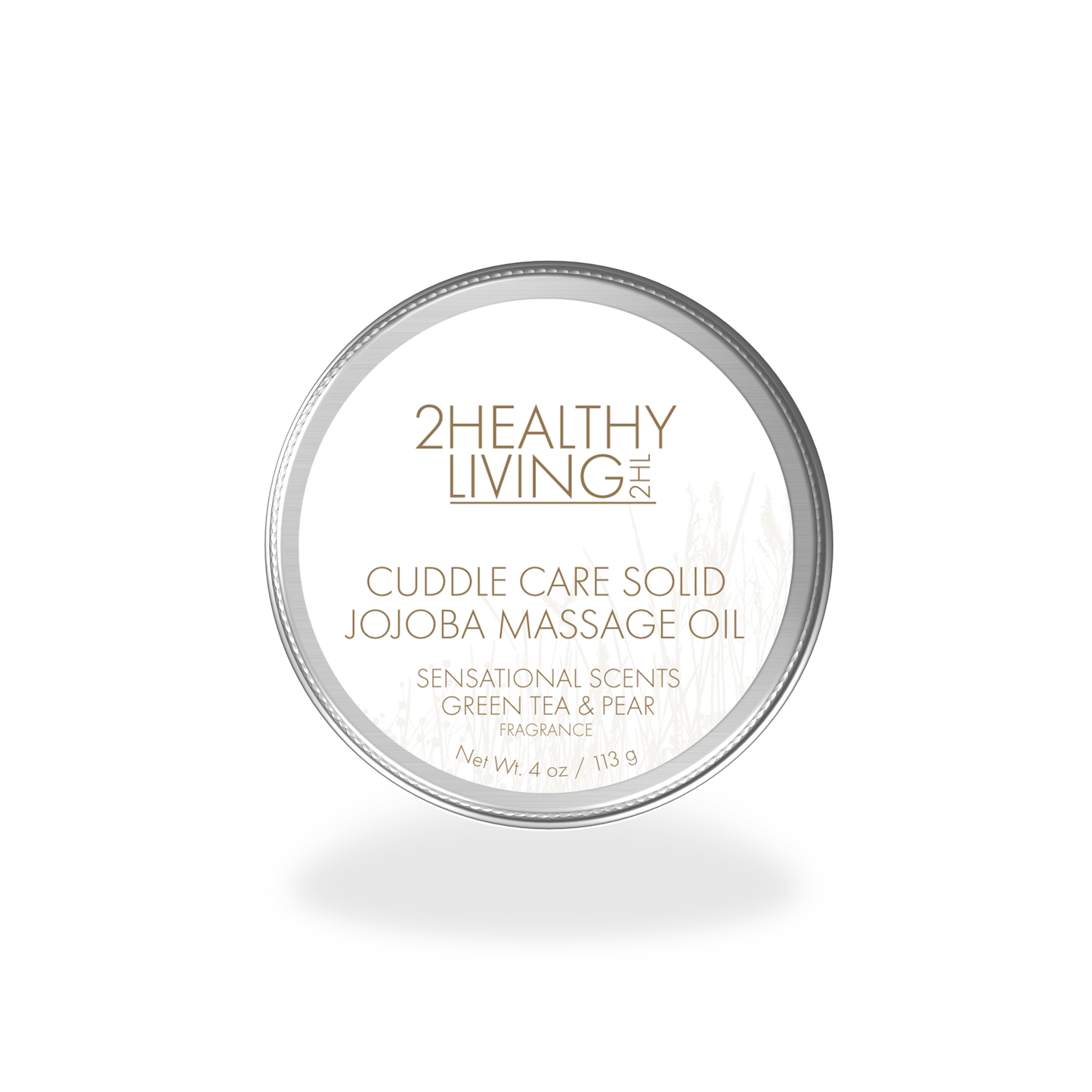 Sensational Scents Green Tea & Pear Cuddle Care Solid Jojoba Massage Oil